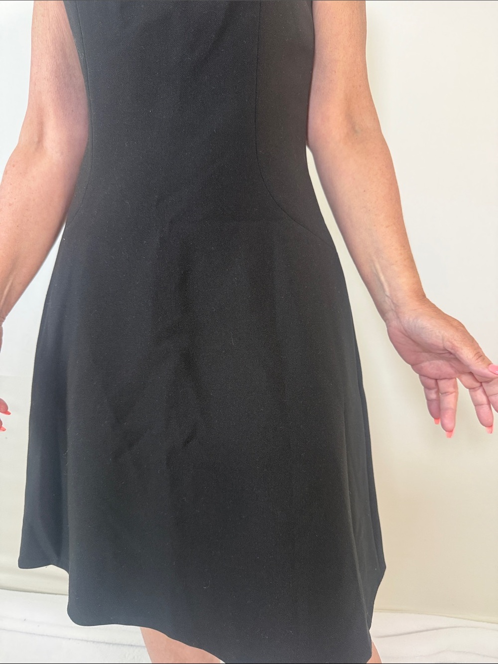 KATE SPADE BLACK A-LINE MINI DRESS SZ 4 - Picture 5 of 10